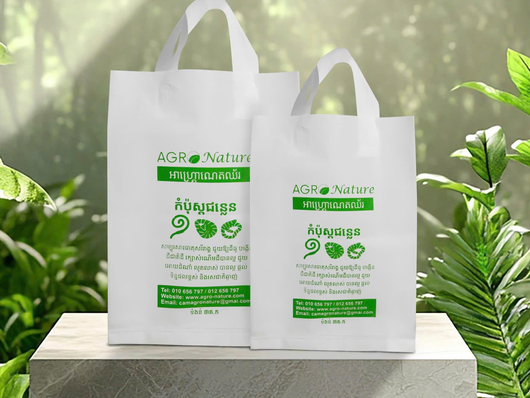 Túi ni lông dạng 2 quai xách